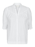 Diana B Dobby Blouse - White