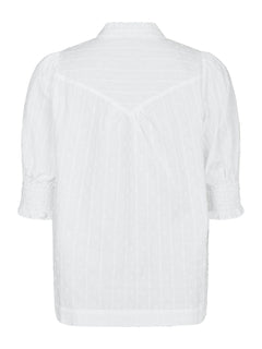 Diana B Dobby Blouse - White