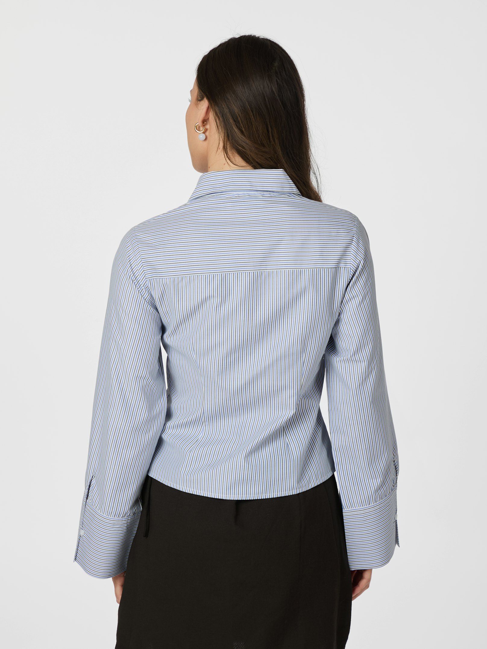 Rosa Double Stripe Shirt - Light Blue