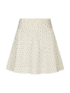 Tarrow Dot Skirt - Creme