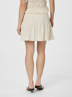 Tarrow Dot Skirt - Creme