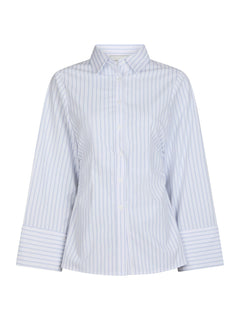 Caroli Slim Stripe Shirt - White