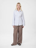Caroli Slim Stripe Shirt - White