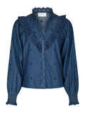 Degas Denim Blouse - Blue