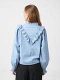 Degas Denim Blouse - Light Blue