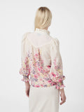 Calloma Flower Print Blouse - Ivory