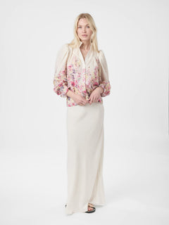 Calloma Flower Print Blouse - Ivory