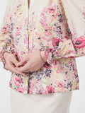 Calloma Flower Print Blouse - Ivory
