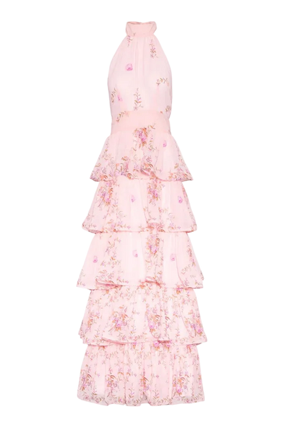 Love Lolina - Kjoler - Angeline Maxi Dress - Blush Bloom - Villoid