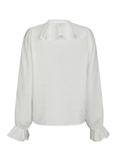 Aminea Ruffle Blouse - White