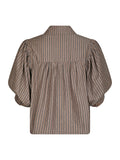 Etta Soft Stripe Stone Shirt - Brown