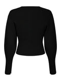 Briano Stitch Knit Cardigan - Black