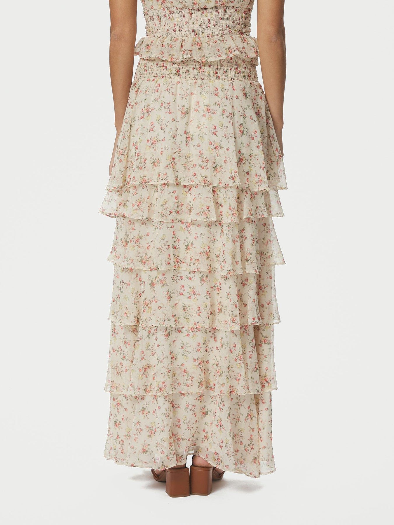 Morris Meadow Printed Skirt - Creme