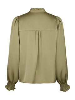 Zamola Blouse - Dusty Army