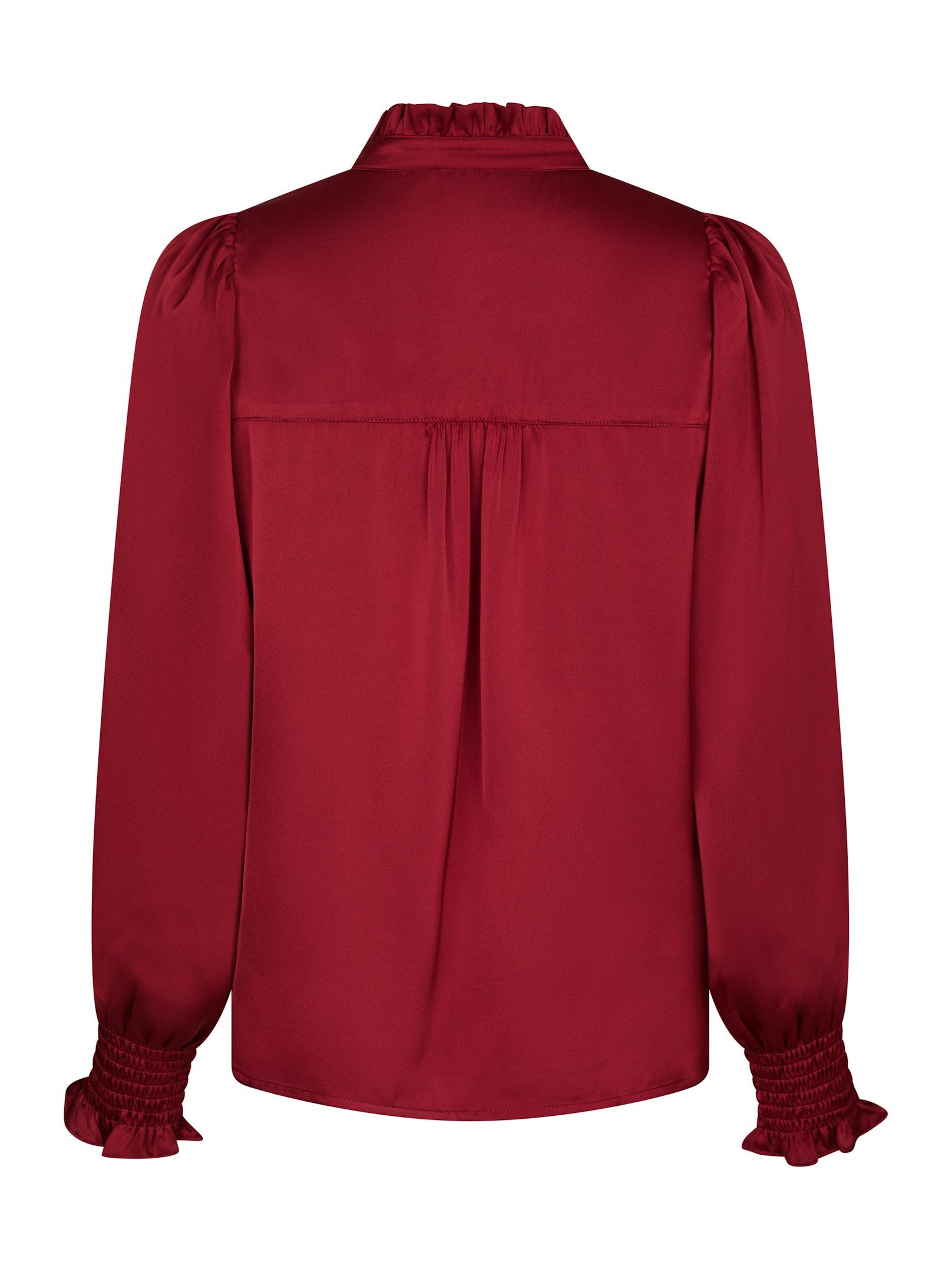 Zamola Blouse - Dark Red