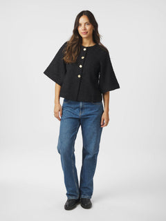 Rosella Boucle Mini Jacket - Black