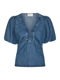Irina Denim Blouse - Blue
