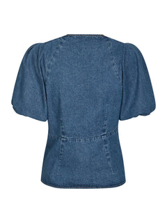Irina Denim Blouse - Blue