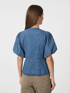 Irina Denim Blouse - Blue