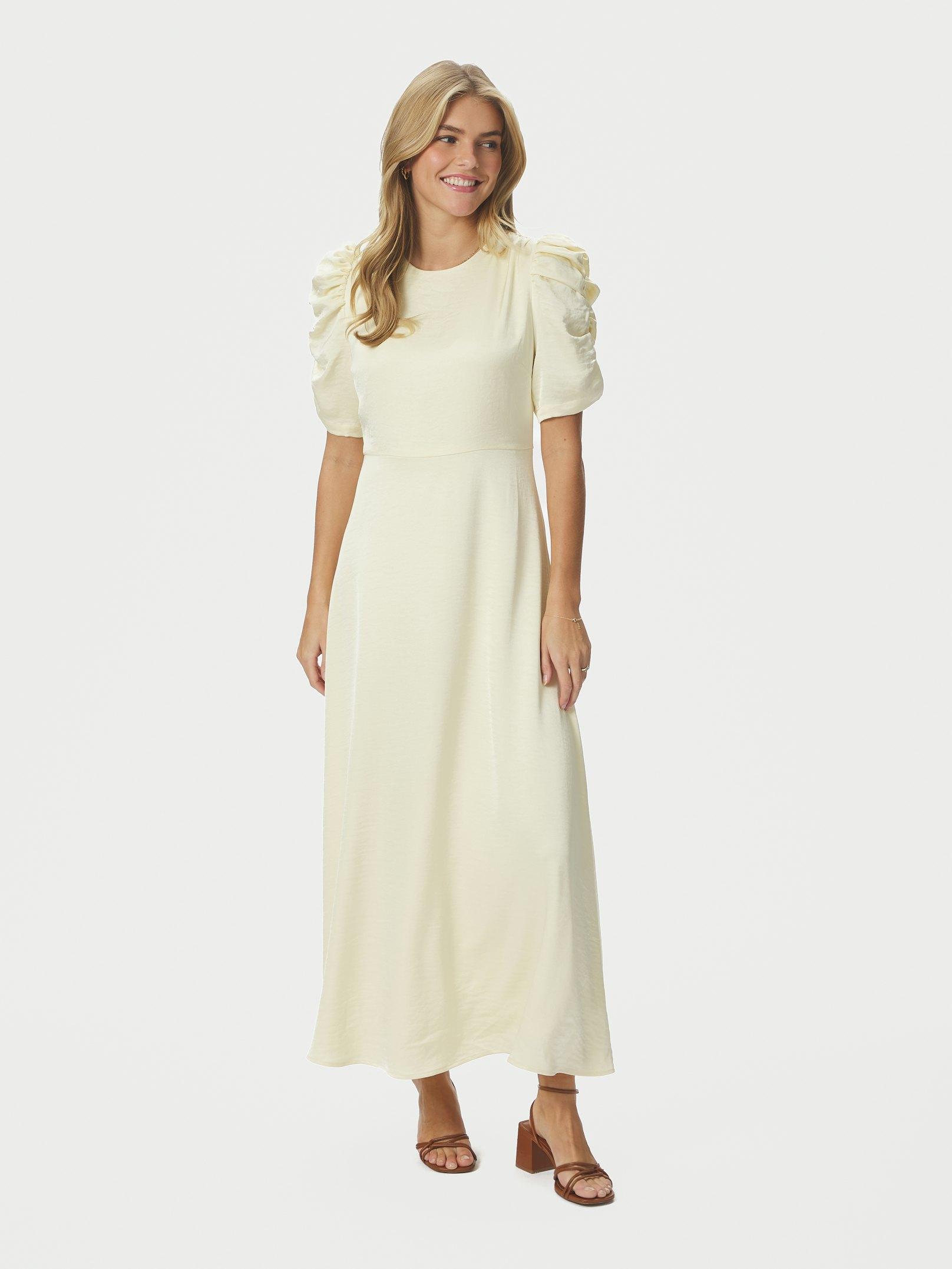 Benuti Solid Dress - Light Yellow
