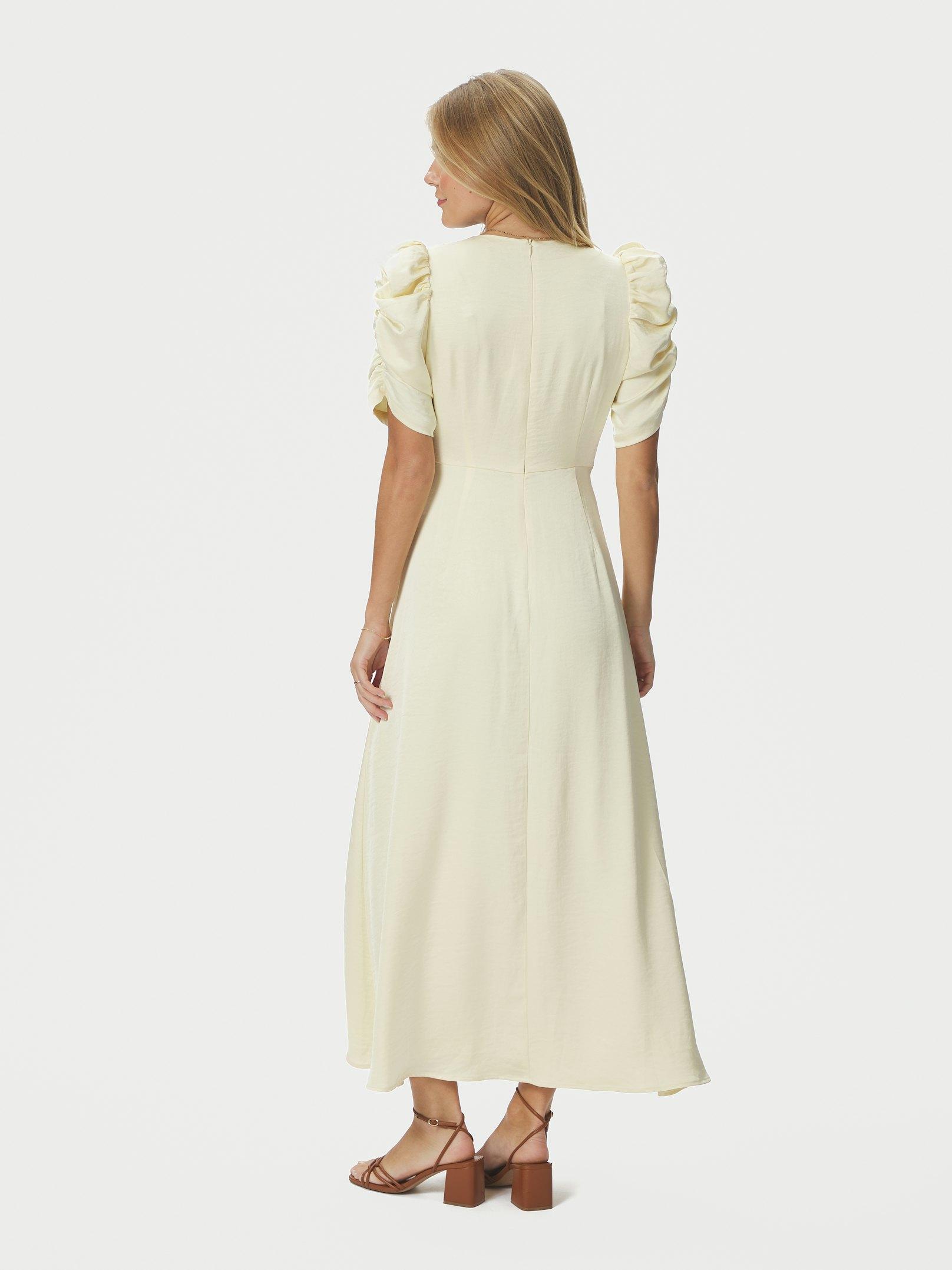 Benuti Solid Dress - Light Yellow