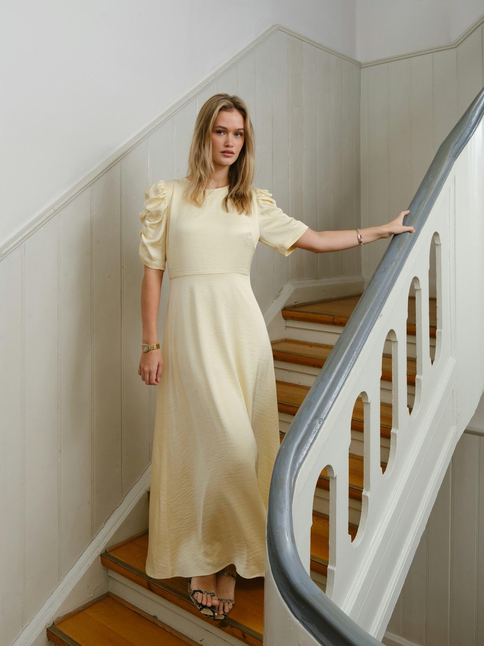 Benuti Solid Dress - Light Yellow