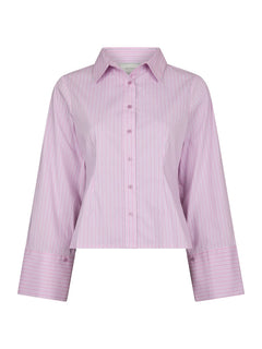 Rosa Shadow Stripe Shirt - Light Pink