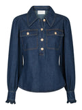 Lio Denim Blouse - Blue