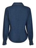 Lio Denim Blouse - Blue