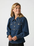 Lio Denim Blouse - Blue
