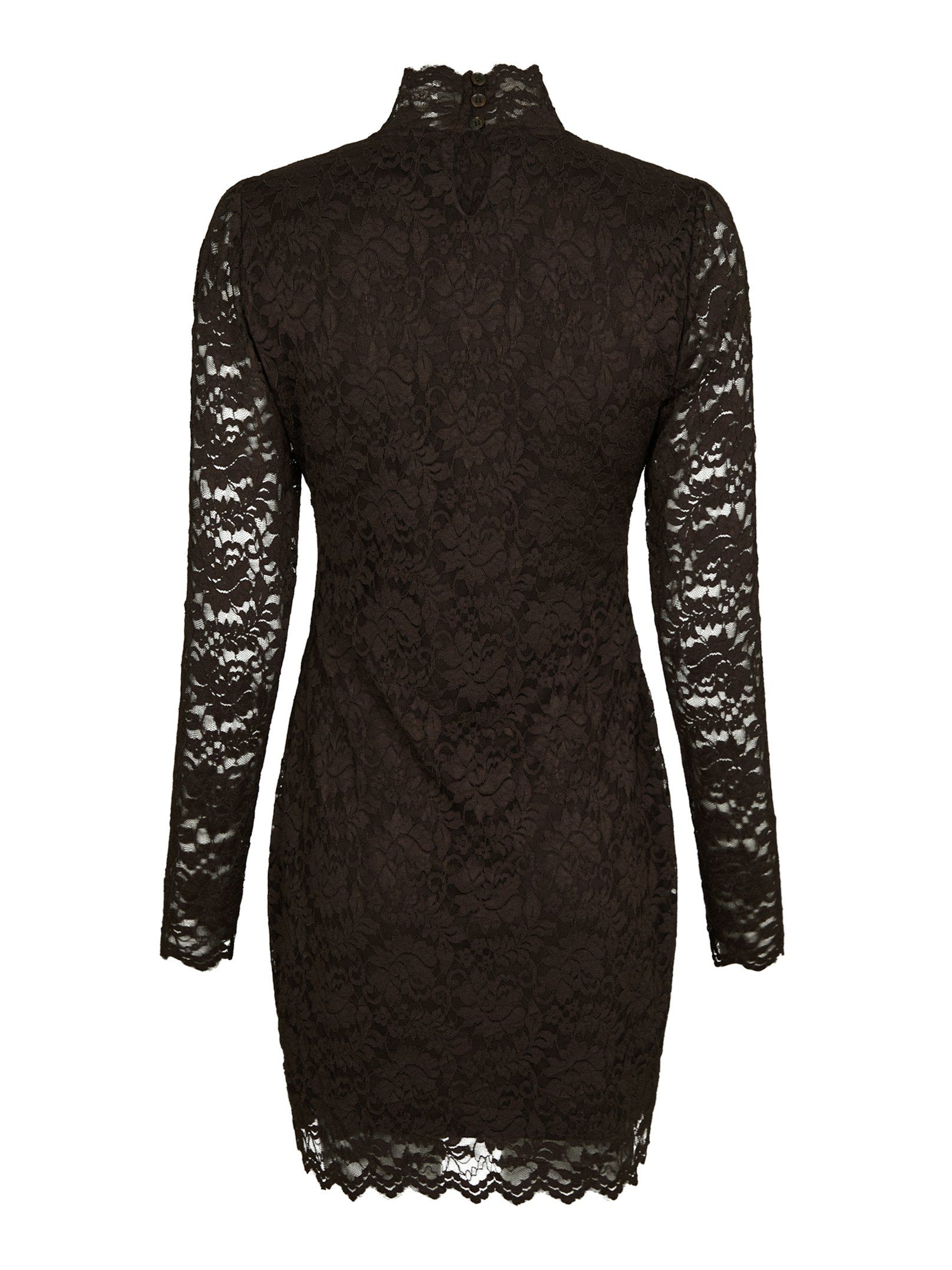 Lizette Laceflower Dress - Chocolate Brown