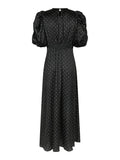 Kikka Dot Dress - Black