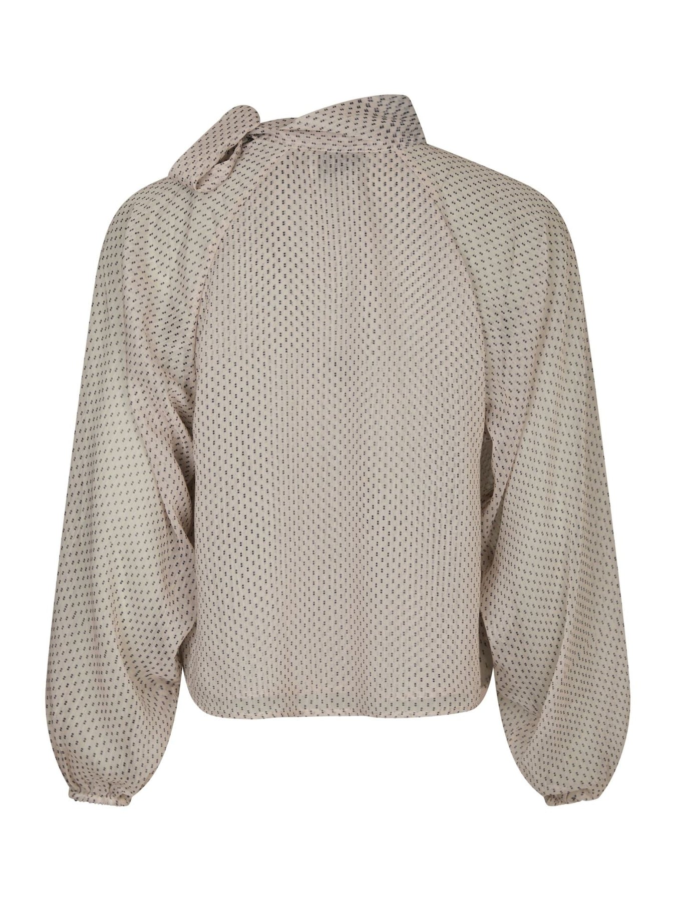 Patti Double Dot Blouse - Creme