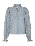 Degas Delicate Blouse - Dusty Blue