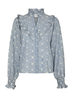 Degas Delicate Blouse - Dusty Blue