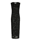 Tiranna Big Flower Mesh Dress - Black