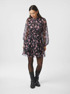 Mio Marigold Dress - Dark Navy