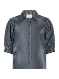 Etta Stripe Shirt - Navy
