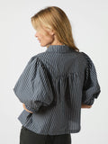 Etta Stripe Shirt - Navy
