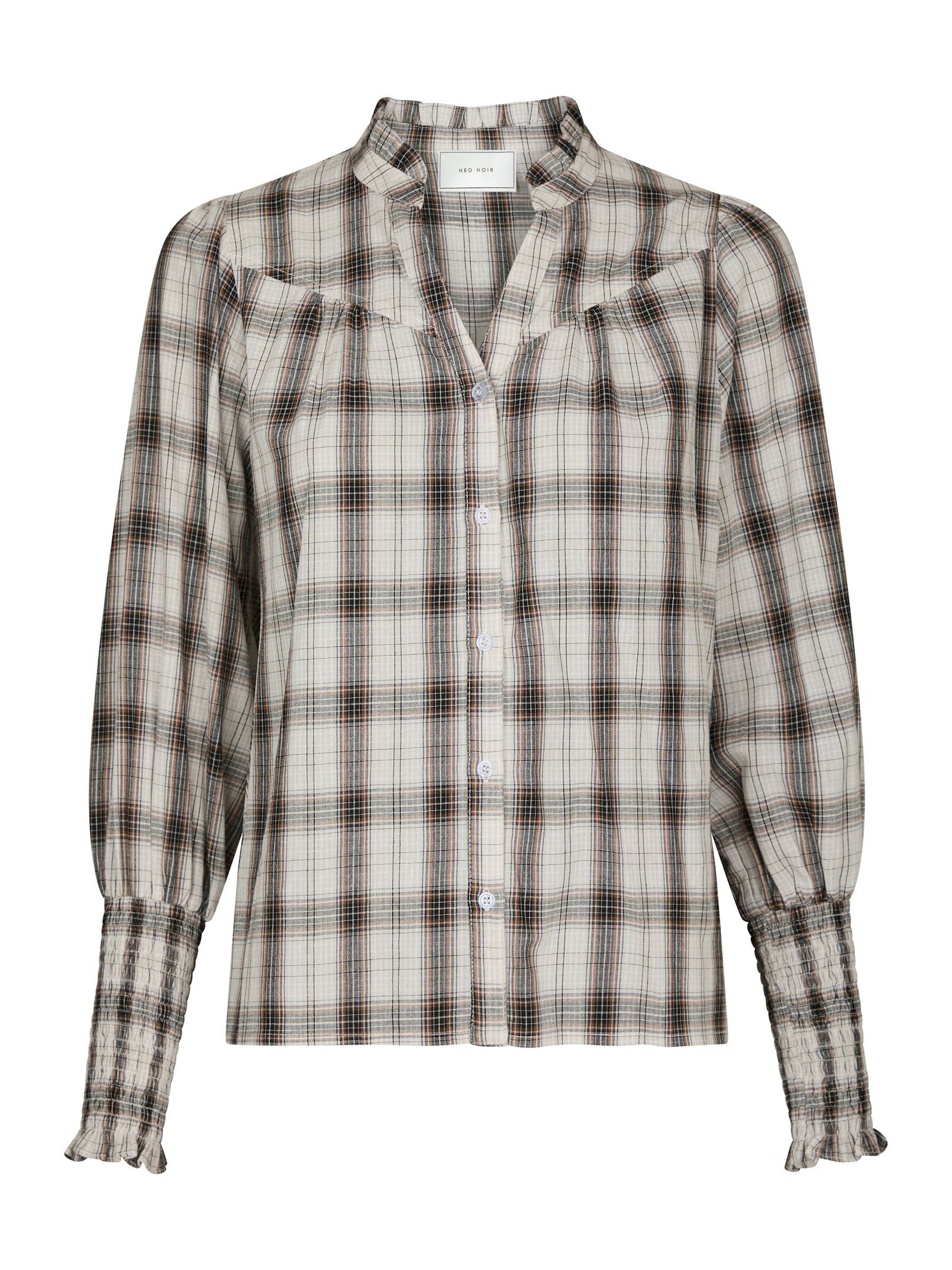 Camisa Big Check Blouse - Off White