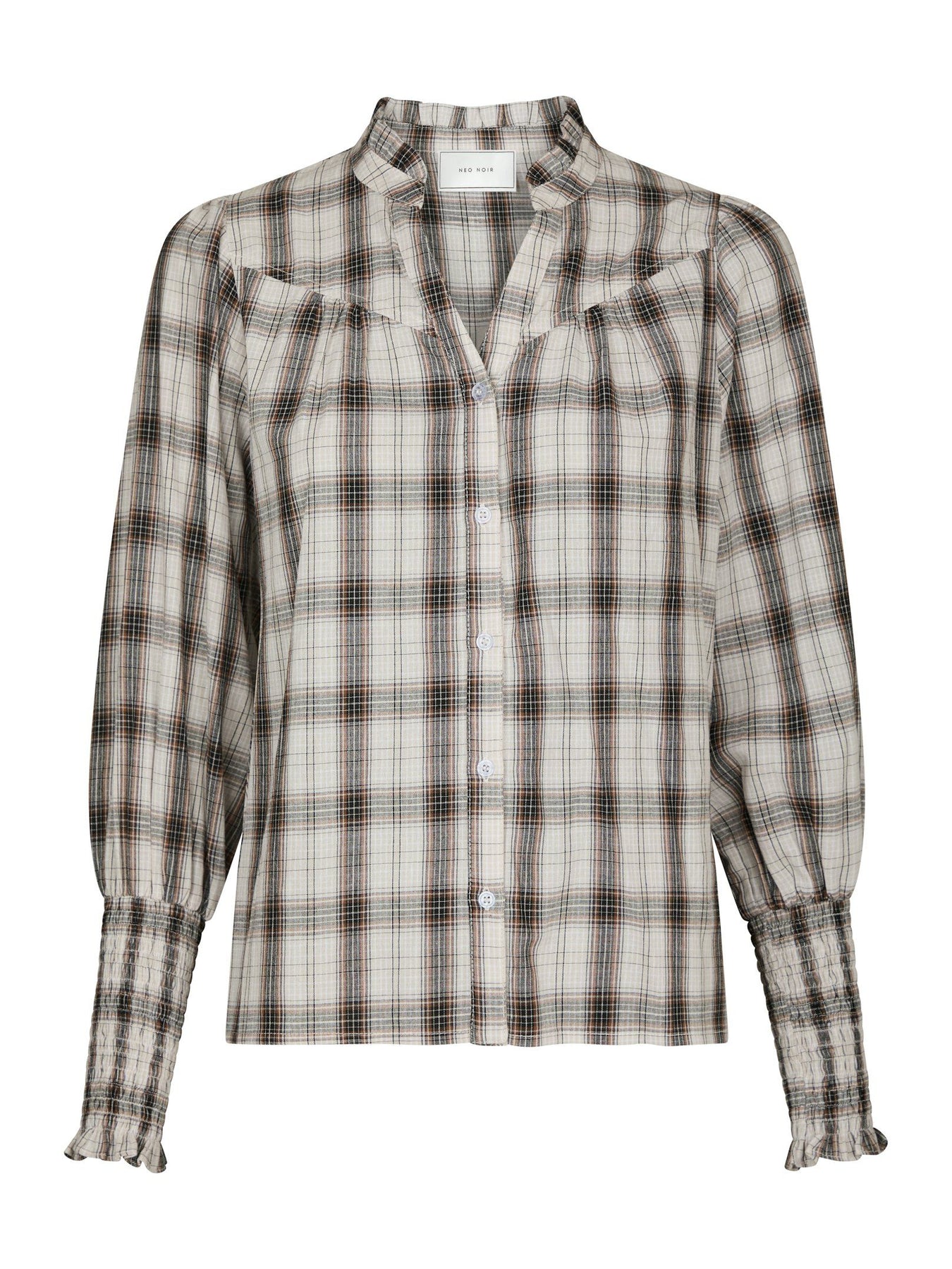 Camisa Big Check Blouse - Off White