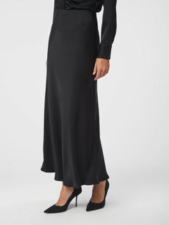 Viso Heavy Sateen Bedaz Skirt - Black