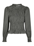 Marcia Check Blouse - Antracit