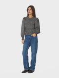 Marcia Check Blouse - Antracit