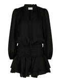 Bari Chiffon Dress - Black