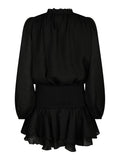 Bari Chiffon Dress - Black