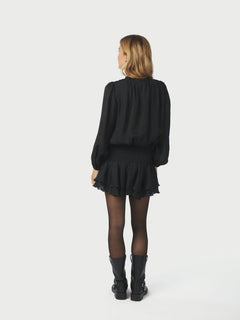 Bari Chiffon Dress - Black