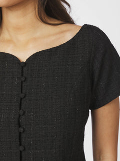 Tango Boucle Top - Black
