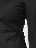 Jumari Heavy Sateen Dress - Black