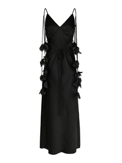 Colly Heavy Sateen Dress - Black